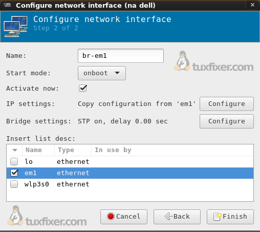 kvm centos 7 rhel 7 bridge interface