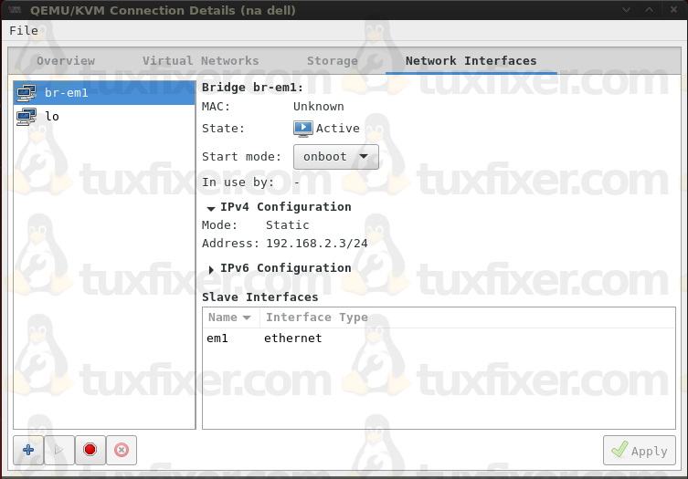 centos 7 rhel 7 linux bridge configuration